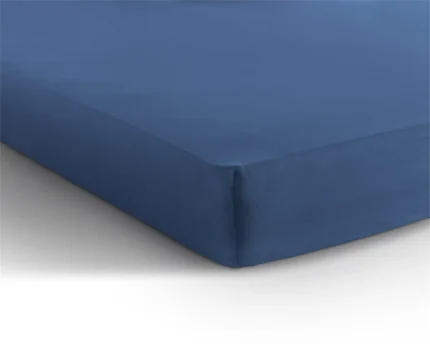 Double Jersey Fitted Sheet - Blue