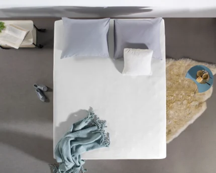 Double Jersey Fitted Sheet - White