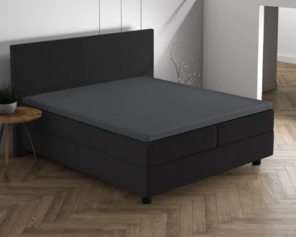 Double Jersey Topper Fitted Sheet - Anthracite