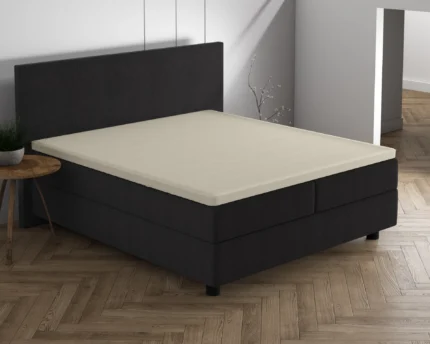 Double Jersey Topper Fitted Sheet - Cream