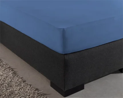 Jersey Fitted Sheet - Blue