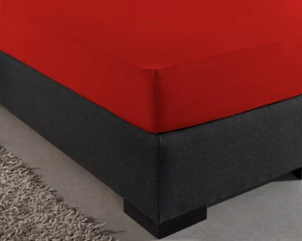 Jersey Fitted Sheet - Red