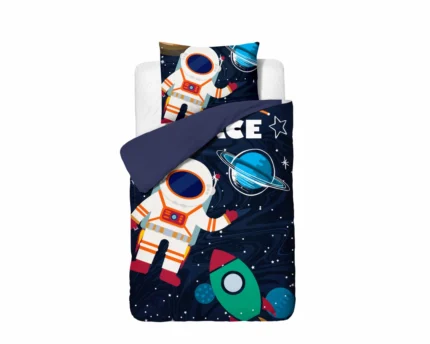 Little Monsters Space man duvet cover - Blue