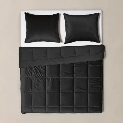 Lazy Velvet Duvet Black