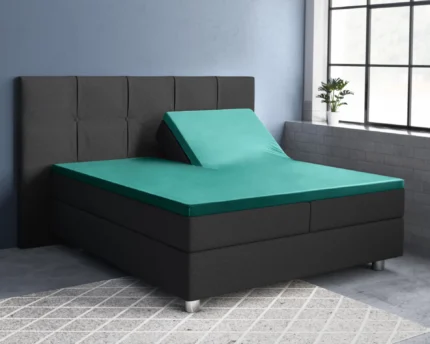 Deluxe Split Topper Fitted Sheet - Dark Green