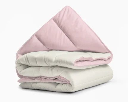 All-in-one lazy duvet - Cream/Pink