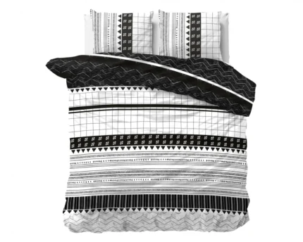 Artic Stripe duvet cover - White