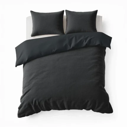 Check Teddy duvet cover - Anthracite