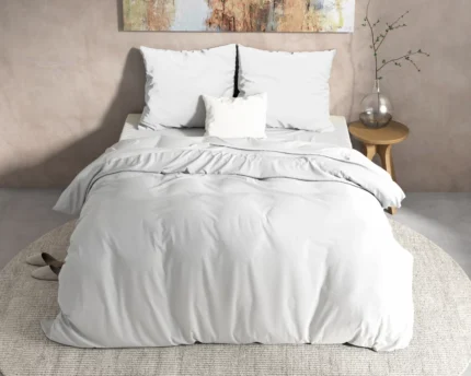 Flannel Mendez duvet cover - White