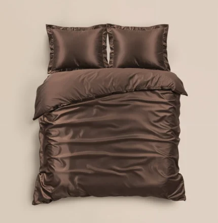 Sleeptime Glossy duvet cover - Brown