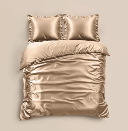 Sleeptime Glossy duvet cover - Taupe