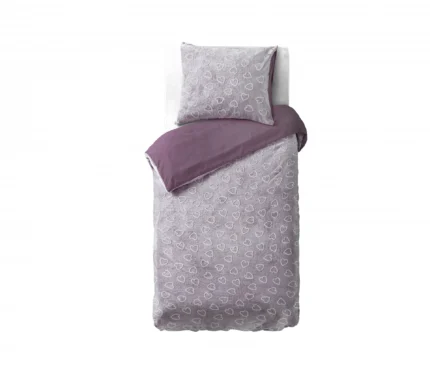 Glow in the Dark Hearts duvet cover - Pink