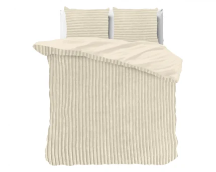 Rib Teddy duvet cover - Cream