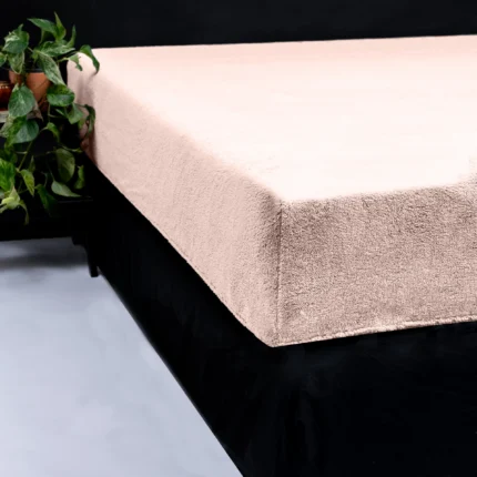 Teddy fitted sheet - Pink