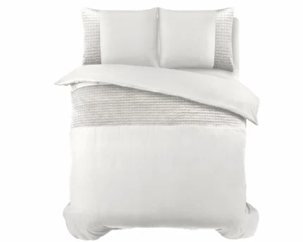 Velvet Band duvet cover - White