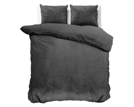 Velvet Uni duvet cover - Anthracite