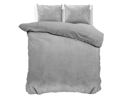 Velvet Uni duvet cover - Grey